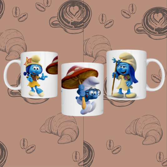 "Smurfs Adventure" Ceramic Mug - Sip with Blue Magic