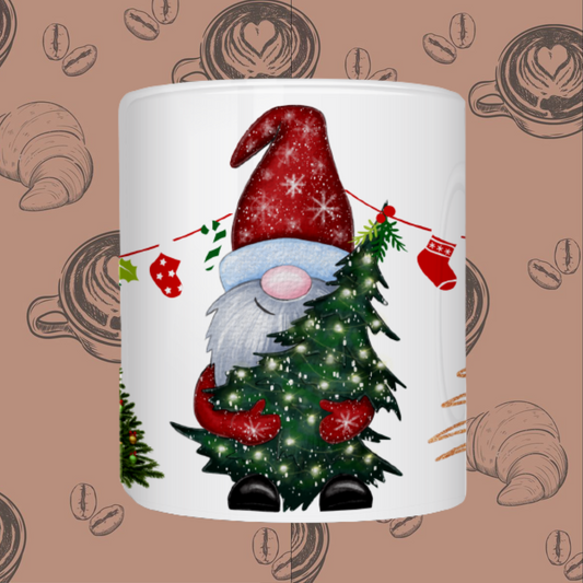 "Christmas Cheer" Ceramic Mugs - Sip in Festive Delight