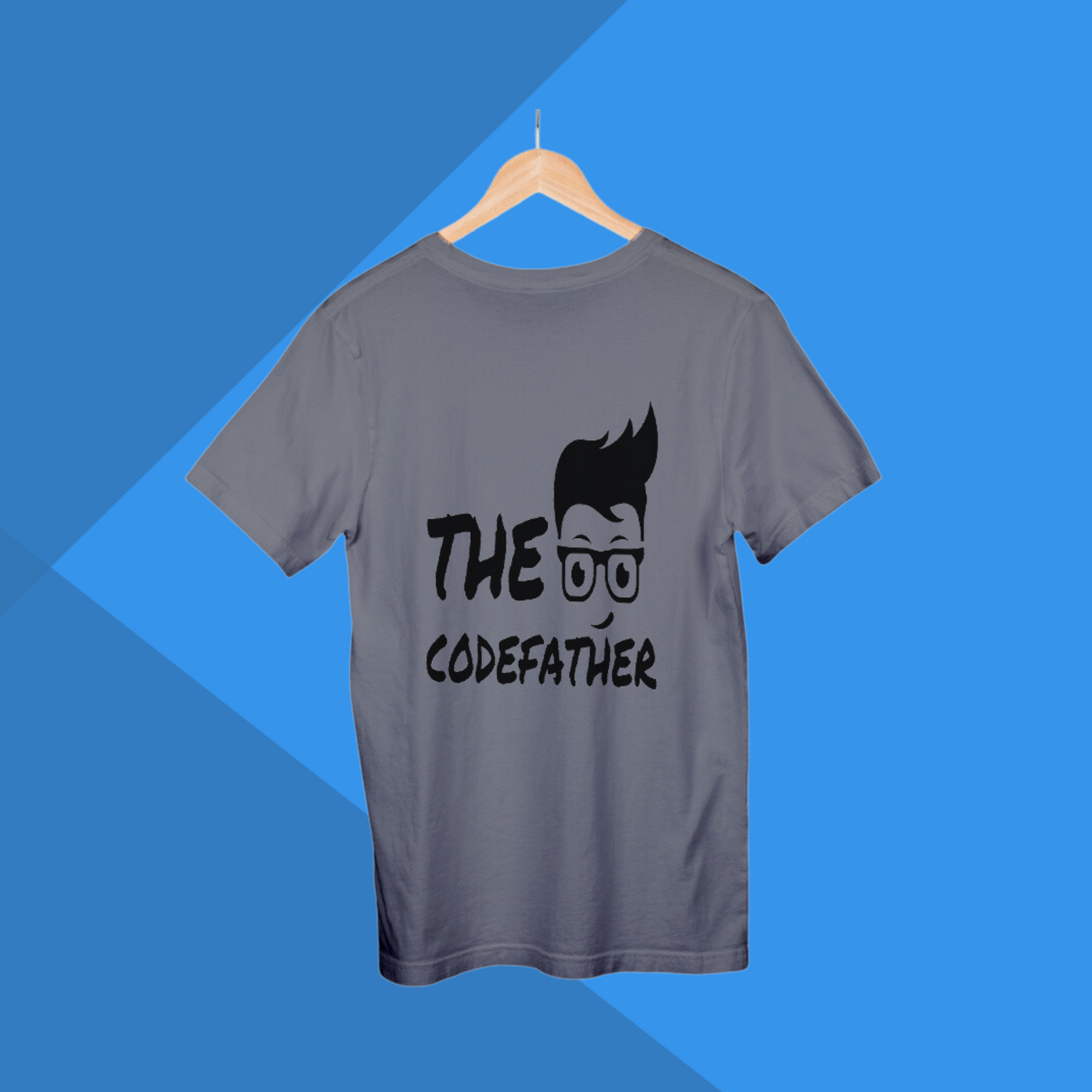 The CodeFather Printed Men's Grey Stylish Tech T-Shirt