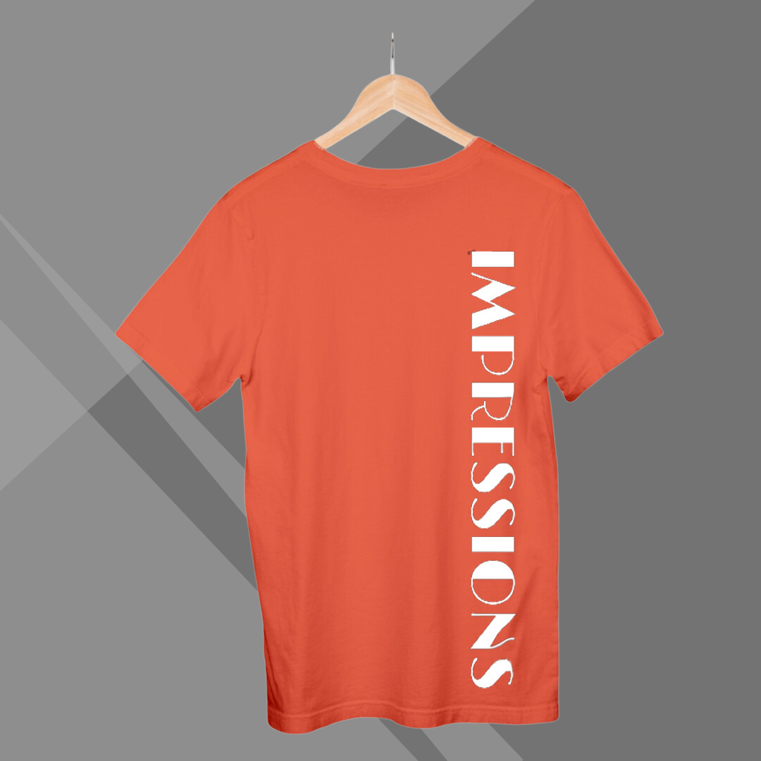 Women's IMPRESSION Printed Orange Premium T-Shirt - Best Selling Women's Cotton T-Shirt