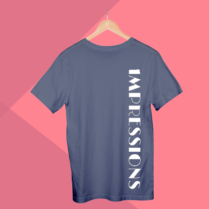 Women's IMPRESSION Printed Grey Premium T-Shirt - Best Selling Women's Cotton T-Shirt