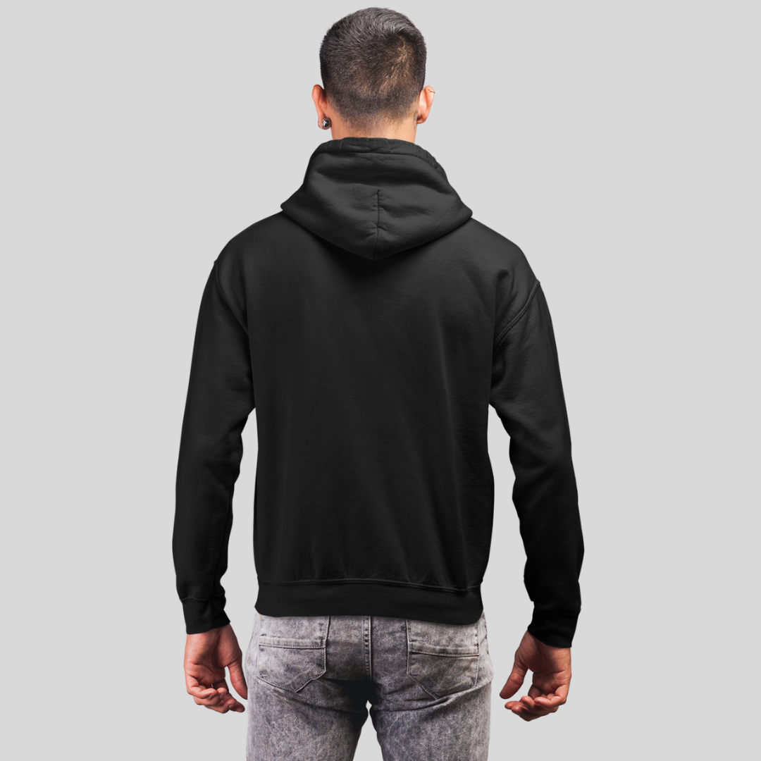 "Express Yourself with Emotions Destroy Everything Printed Men's Black Hoodie"