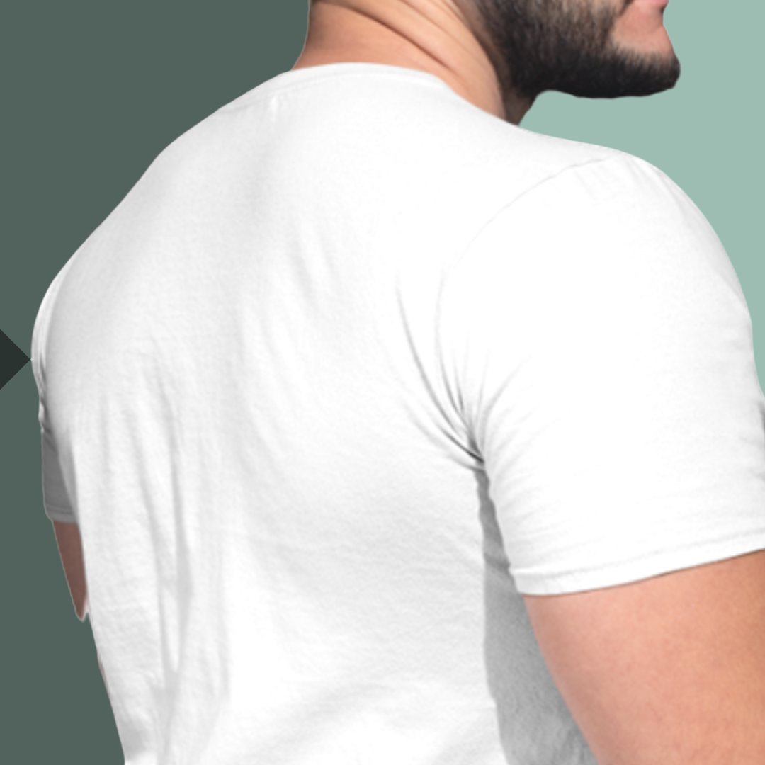 Get Ready for Summer with Our "Beach" Printed Men's White T-Shirt