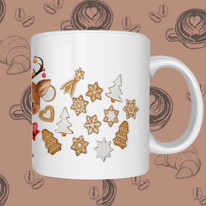 "Adorable Baby Deer" Ceramic Mug - Sip with Cuteness