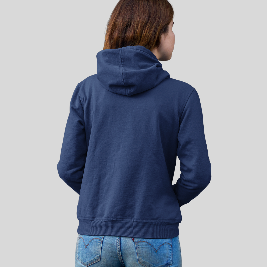 "Emotions Destroy Everything" Printed Women's Blue Hoodie!