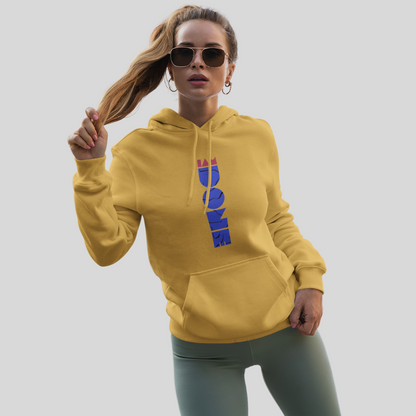 Stay Cozy and Chic with Our "DONE" Printed Women's Yellow Hoodie