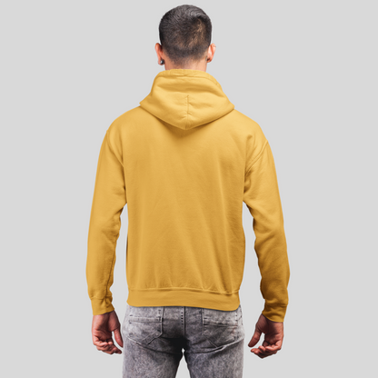 Men's "Done" Printed Yellow Hoodie - Perfect Addition to Your Casual Wardrobe!