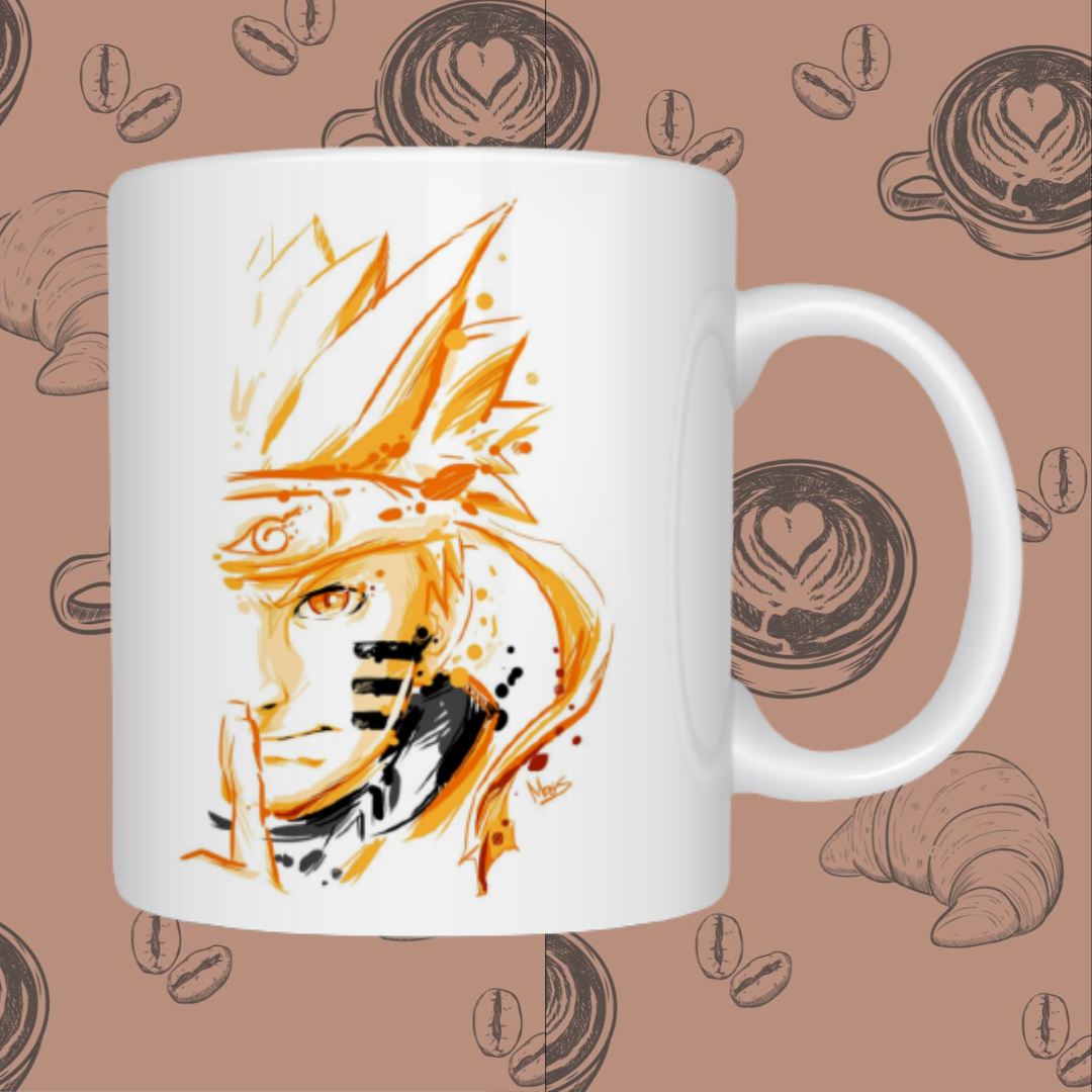 "Naruto Adventures" Ceramic Mug - Sip with Ninja Spirit