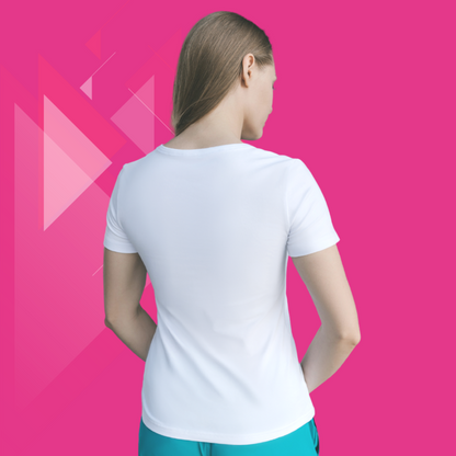 "Elevate Your Yoga Experience with Our 'Yoga Se Hi Hoga' Printed White T-Shirt for Women"