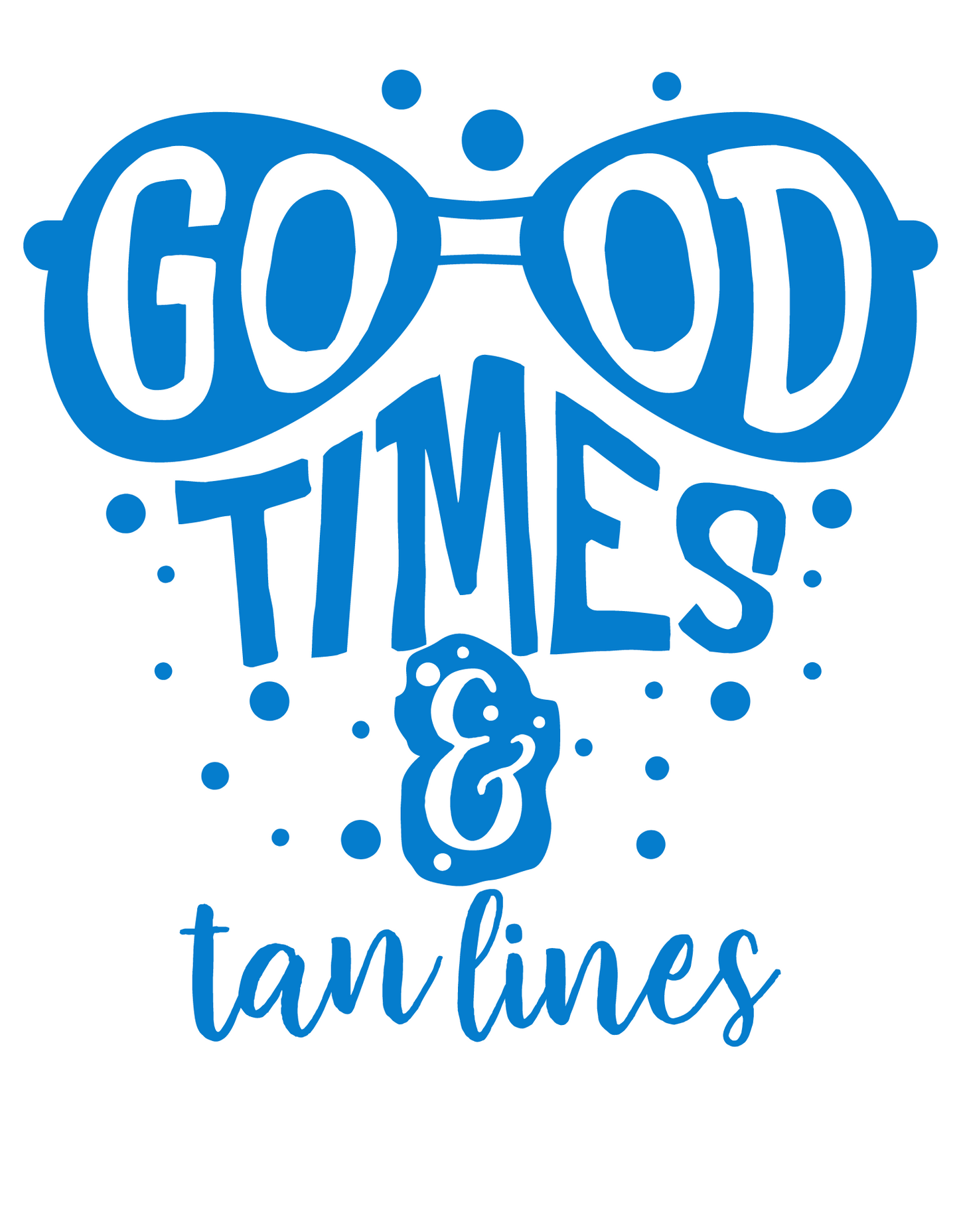 Women's "Good Times" Printed White T-shirt!