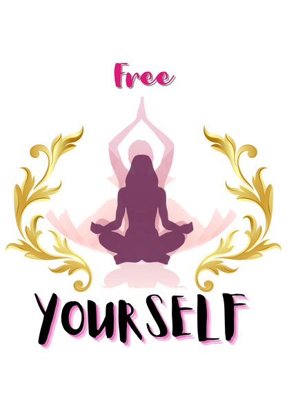 "Find Inner Peace with Our 'Free Yourself' Yoga Printed Women's T-Shirt"