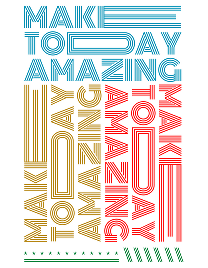 Start Your Day Right with Women's "Make Today Amazing" Printed Black T-Shirt!