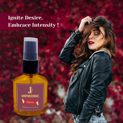 Intense - IMPRIONIC perfumes by JAVA IMPRESSION | Womens perfume | Long Lasting Perfume | Luxury Perfume | Perfect Gift for Romantic & Loved Night | Premium Collection | Perfect for Romantic night with your partner | Perfect Gift for Her | 10 ml parfum