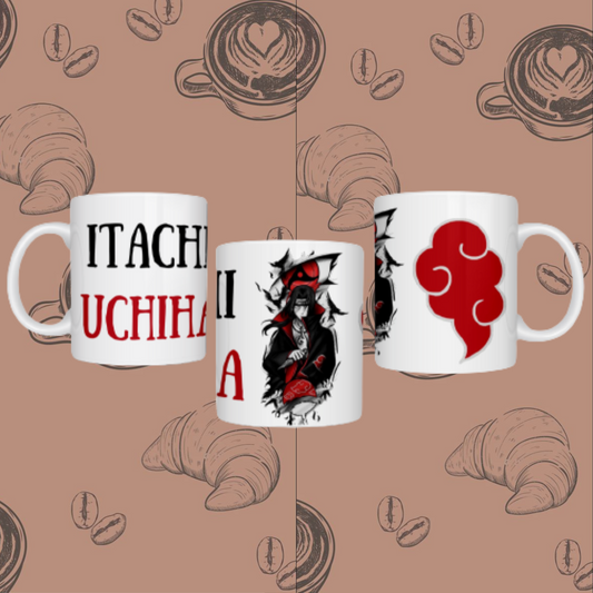 "Itachi Uchiha" Ceramic Mug - Embrace the Mysterious Ninja