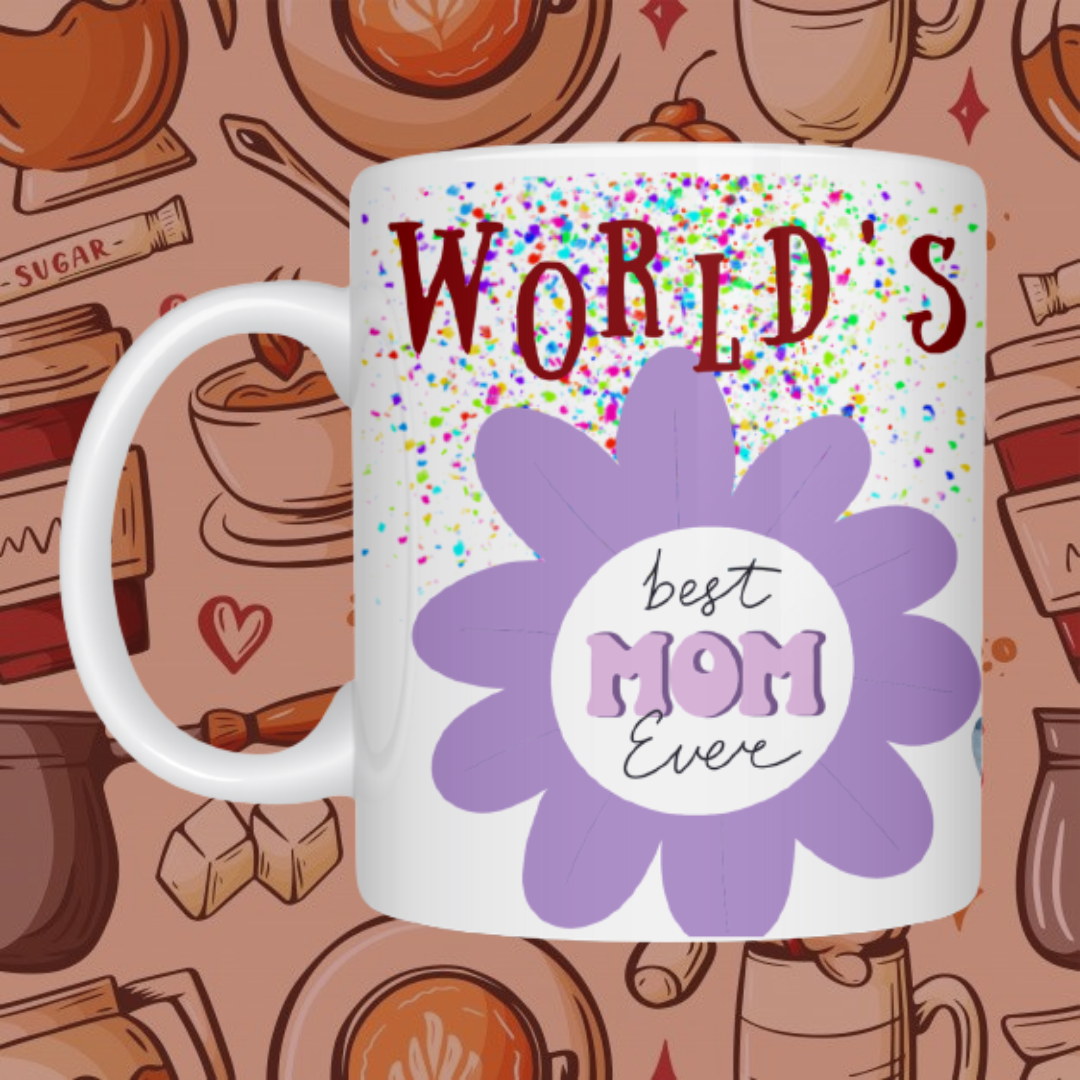 "World's Best Mom" Ceramic Mug - A Heartfelt Tribute