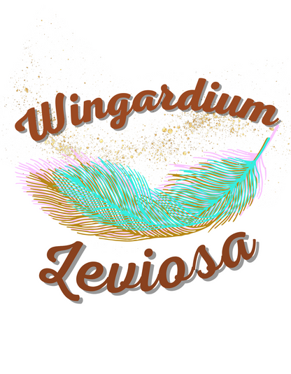 Women's "Wingardium Leviasa" Printed White T-Shirt