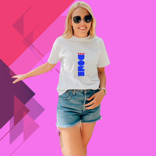 "I Am Done" Women's Printed White T-Shirt - Express Your Mood with Style