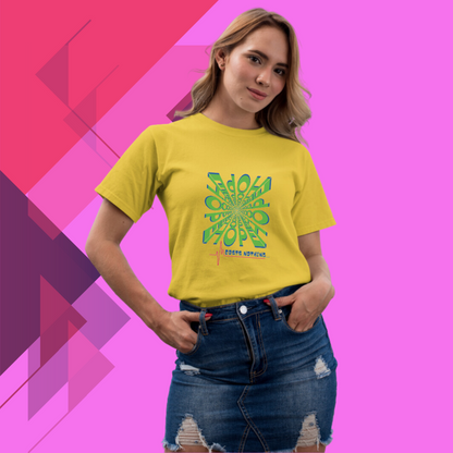 Women's "Hope Costs Nothing" Printed Yellow T-Shirt