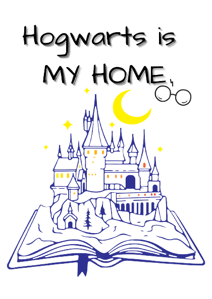 Show Off Your Love For Hogwarts With Our Women's "Hogwarts is My Home" Printed White T-Shirt