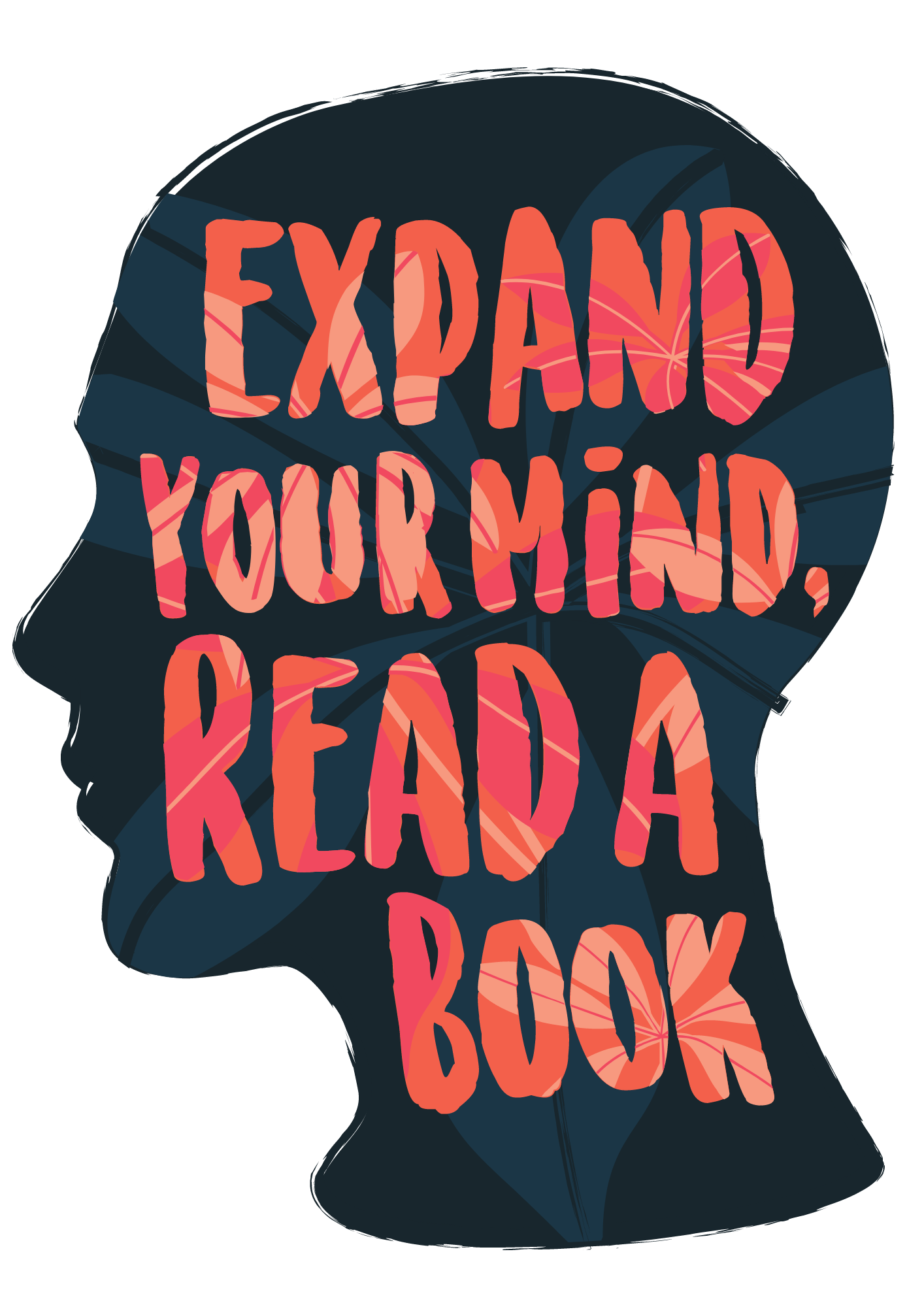 "Promote Growth and Learning with This Men's 'Expand Your Mind Read A Book' Printed White T-Shirt"