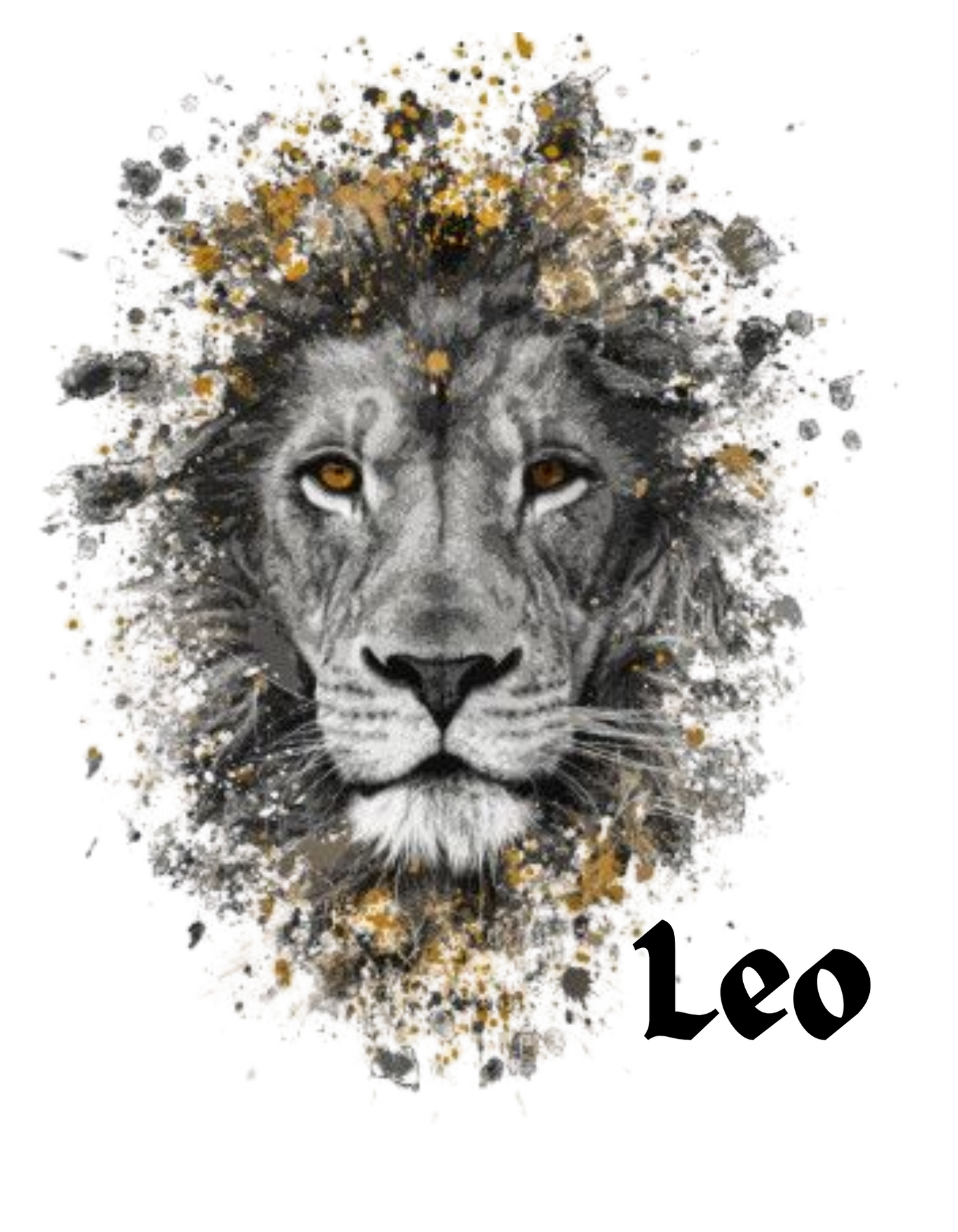 "Roar like a Lion with Our 'Leo' Zodiac Sign Printed Men's White T-Shirt"